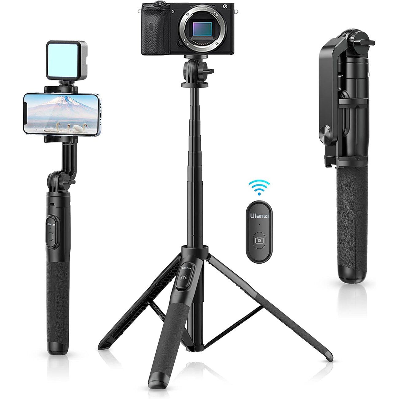 gvvvvvvvvvv Trépied MultiFonction ULANZI SK-03 1.5m SELFIE STICK TRIPOD – Image 1