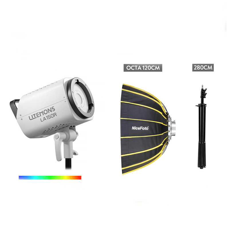 NNNNNNNNNN Kit Eclairage Studio GODOX LITEMONS LA150R (Octa Nicefoto 90cm) – Image 1