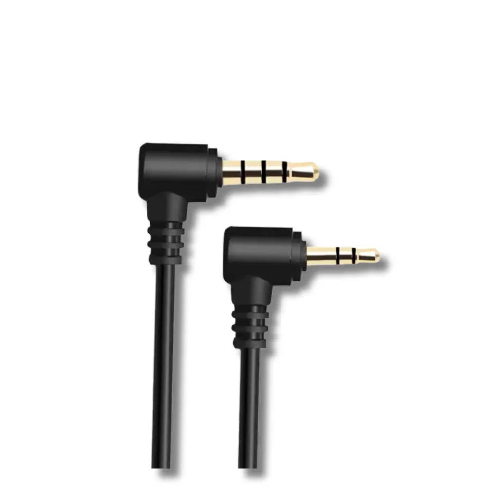 Cable NKU TRS TO TRRS (Jack 3.5mm) (90°) (20cm) – Image 1