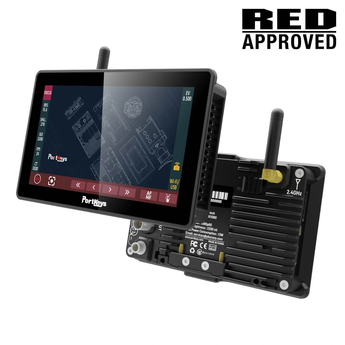 Moniteur Caméra Avec Contrôle Sans-Fil PORTKEYS BM5III WR 2200NIT – Image 1