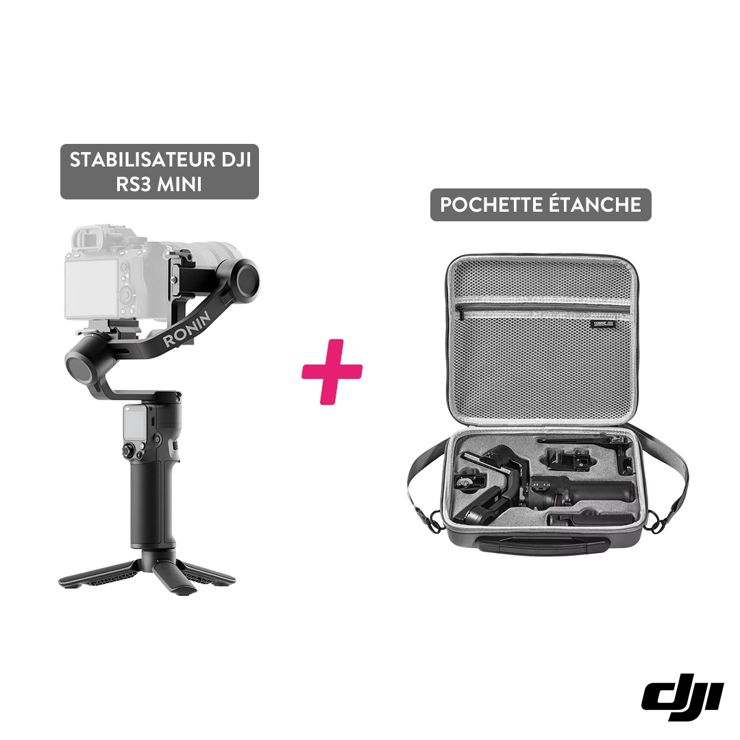 Kit Stabilisateur Caméra DJI RS3 MINI ( Avec Pochette Moule Spécial ) – Image 1
