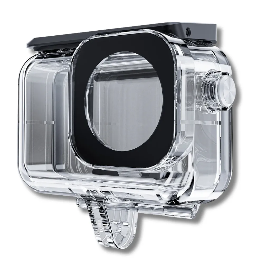 1 Caisson Caméra D'Action TELESIN WATERPROOF CASE Pour DJI ACTION 3 / 4 / 5 PRO (OA-WTP-003) – Image 1