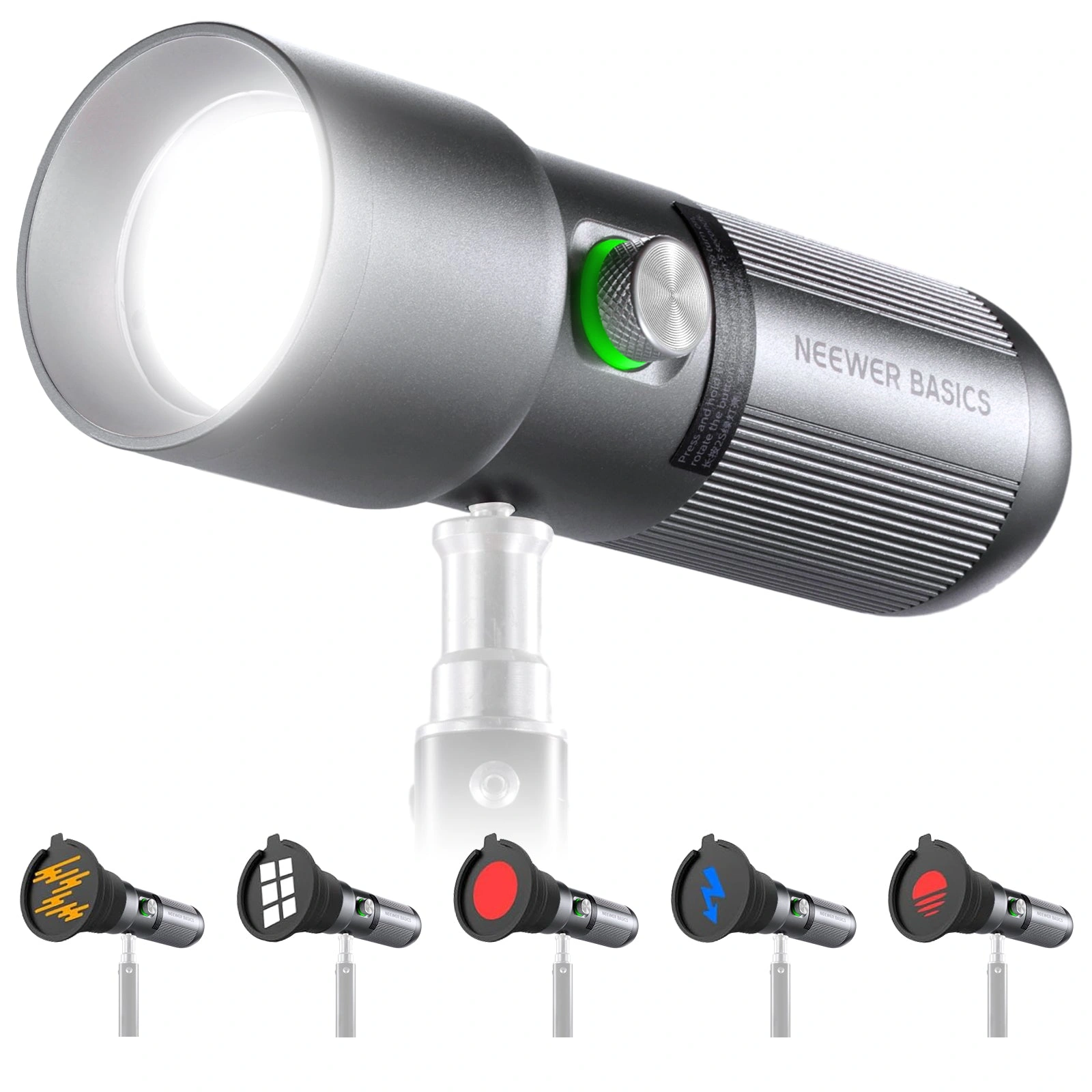 Torche À Main LED Avec Motifs NEEWER BASICS FL10 ( 10W / 20 Filtres ) – Image 1