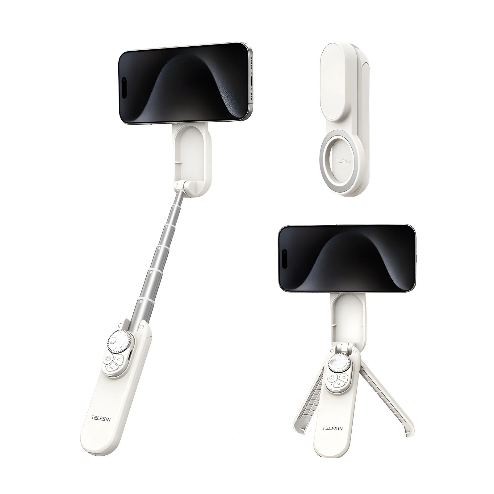 Trépied / Selfie Stick Smartphone Magnétique TELESIN MAGNETIC MINI PHONE TRIPOD / SELFIE STICK ( P1-TSS-006 ) Trépied / Selfie Stick Smartphone Magnétique TELESIN MAGNETIC MINI PHONE TRIPOD / SELFIE STICK ( P1-TSS-006 ) – Image 1